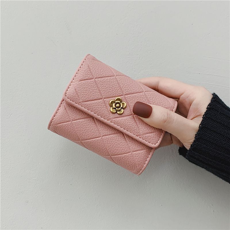Designer Camellia For Women's Daily Wear 2025 New Multi-functional Female Driver's License Coin Wallet Short Style