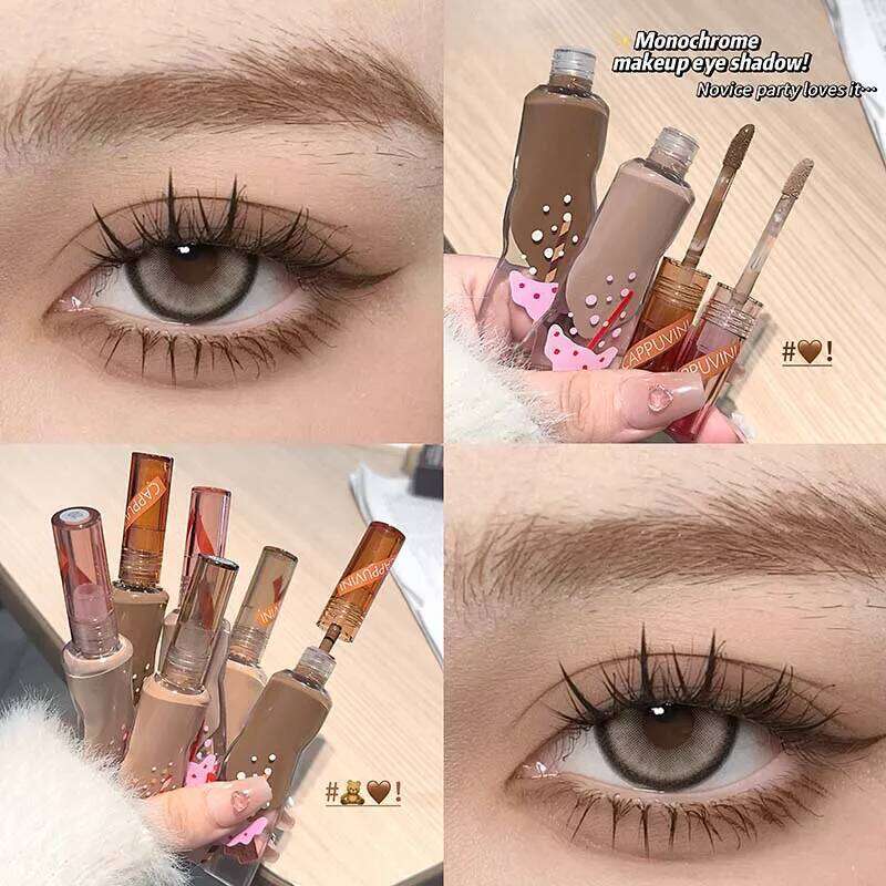 Cappuvini Veet Liquid - ted Milk Tea Brown, Soft Matte Finish, Buildable Neutral Eyeshadow Stick for Everyday Make X250726