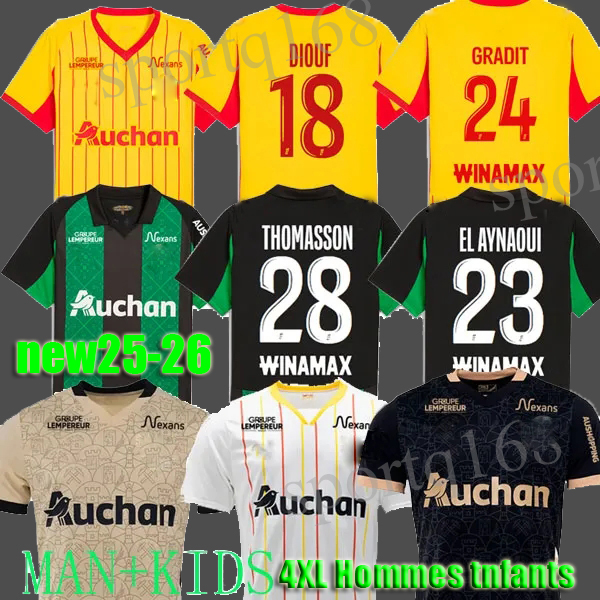 24 25 26 maillot RC Lens soccer jerseys home away Saint-Barbe special KAKUTA FULGINI DIOUF SPIERINGS GANAGO SOTOCA WAHI Football Shirt 2024 2025 kids THIRD AWAY