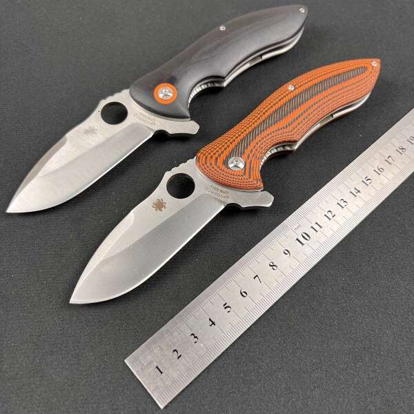 Made in the USA C187 high-hardness folding knife Outdoor self-defense portable pocket knife G10 folding knife Pocket Knife for Hiking Gift for Men
