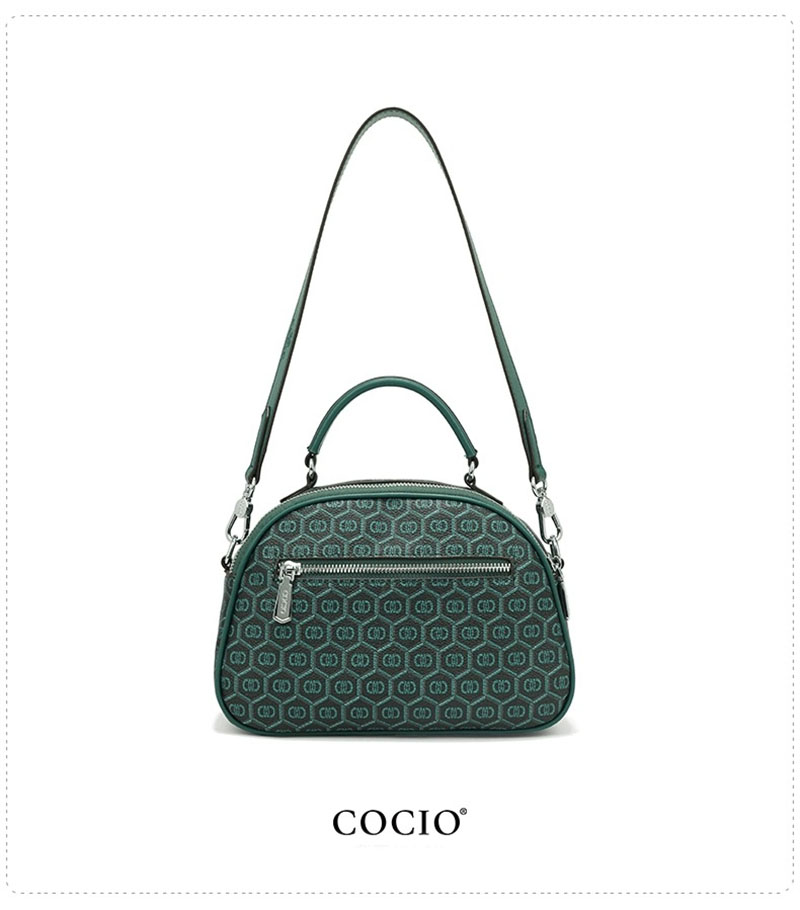 COCIO designer bag New luxury peacock green handbag with multiple compartments fashionable casual high-quality womens bag