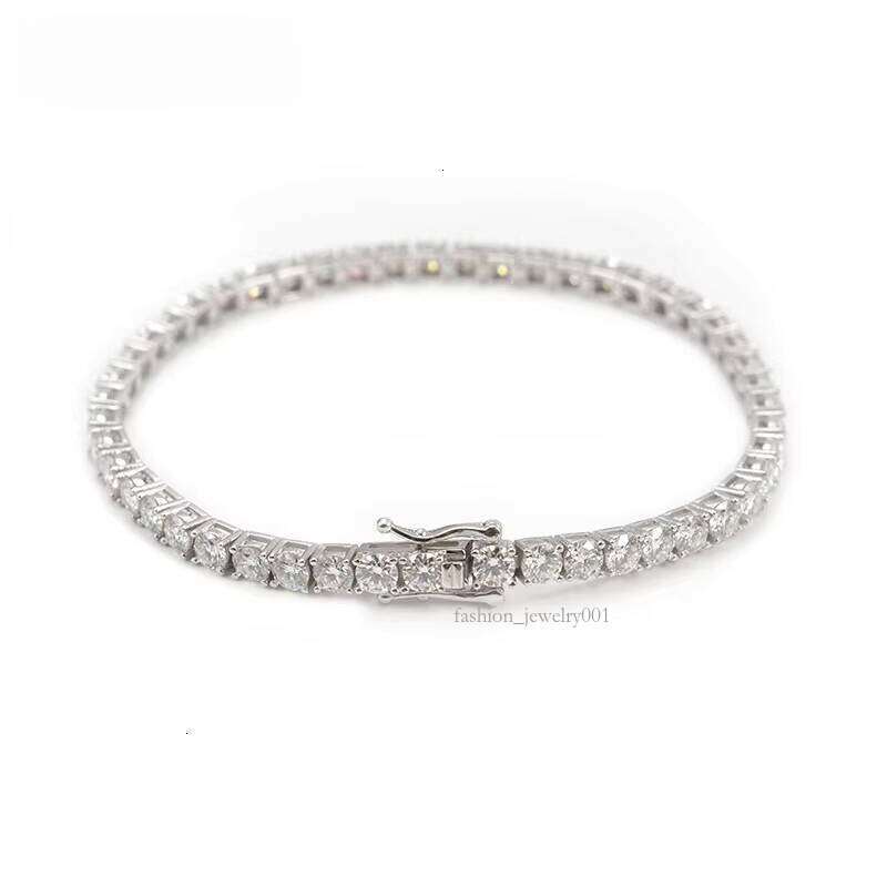 4mm 14k Gold Silicon Stone Tennis Chain Sinocre Hip-Hop Fashion