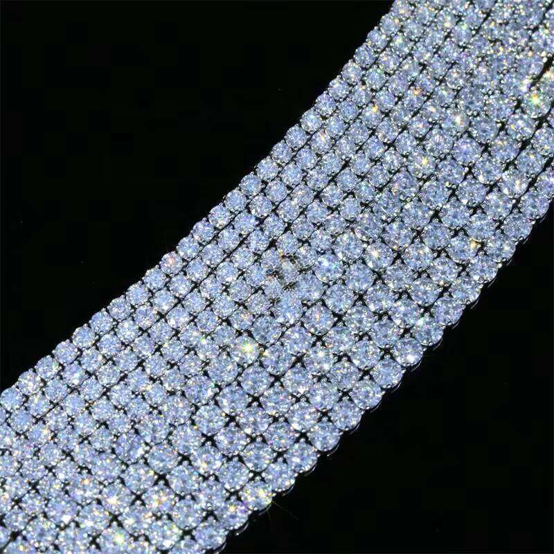 VVS Silicon Stone Chain Iced Out Women Boutique Jewelry Tennis Necklace Hiphop 3mm Bracelet