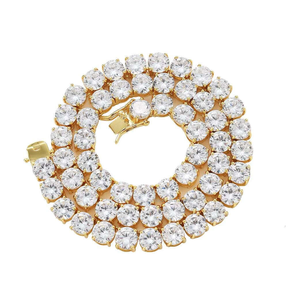 8mm Unisex Fashion Hip-Hop Moissanite Chain GRA Certified Tennis Necklace Bracelet Sier Jewelry