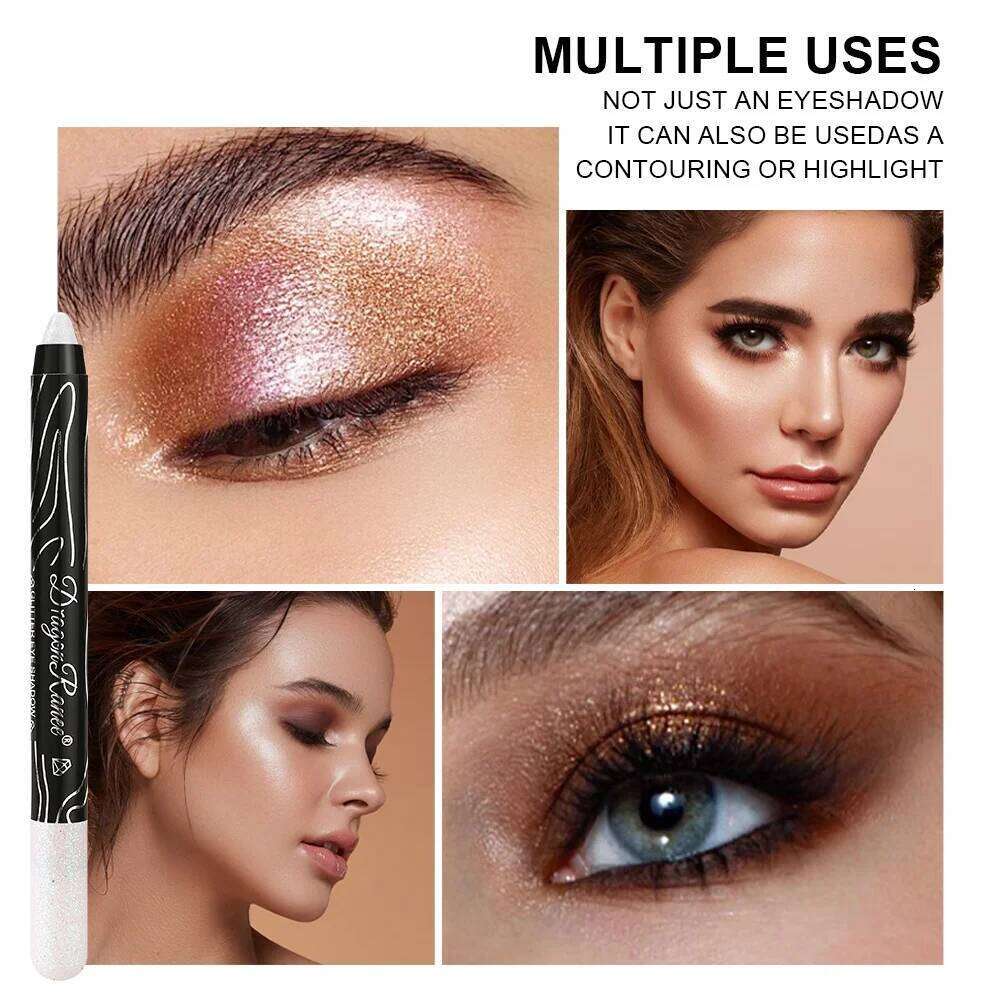 Stick Easy to Color Glitter Sequin Fine Shimmer Highlight Eye Exploding Holiday Stage Makeup Eyeshadow Pen X250726