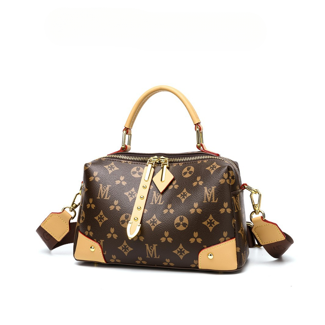 Luxury Brand Designer Bag 2025 New Classic European And American Retro Color Block Crossbody Bag Large-capacity Fashionable Commuting Single-shoulder 
