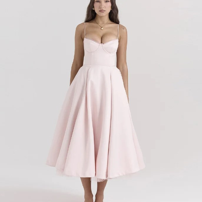 Free shipping designer dress for women Temperament dress with a sense of drape for commuting slim and medium length skirt