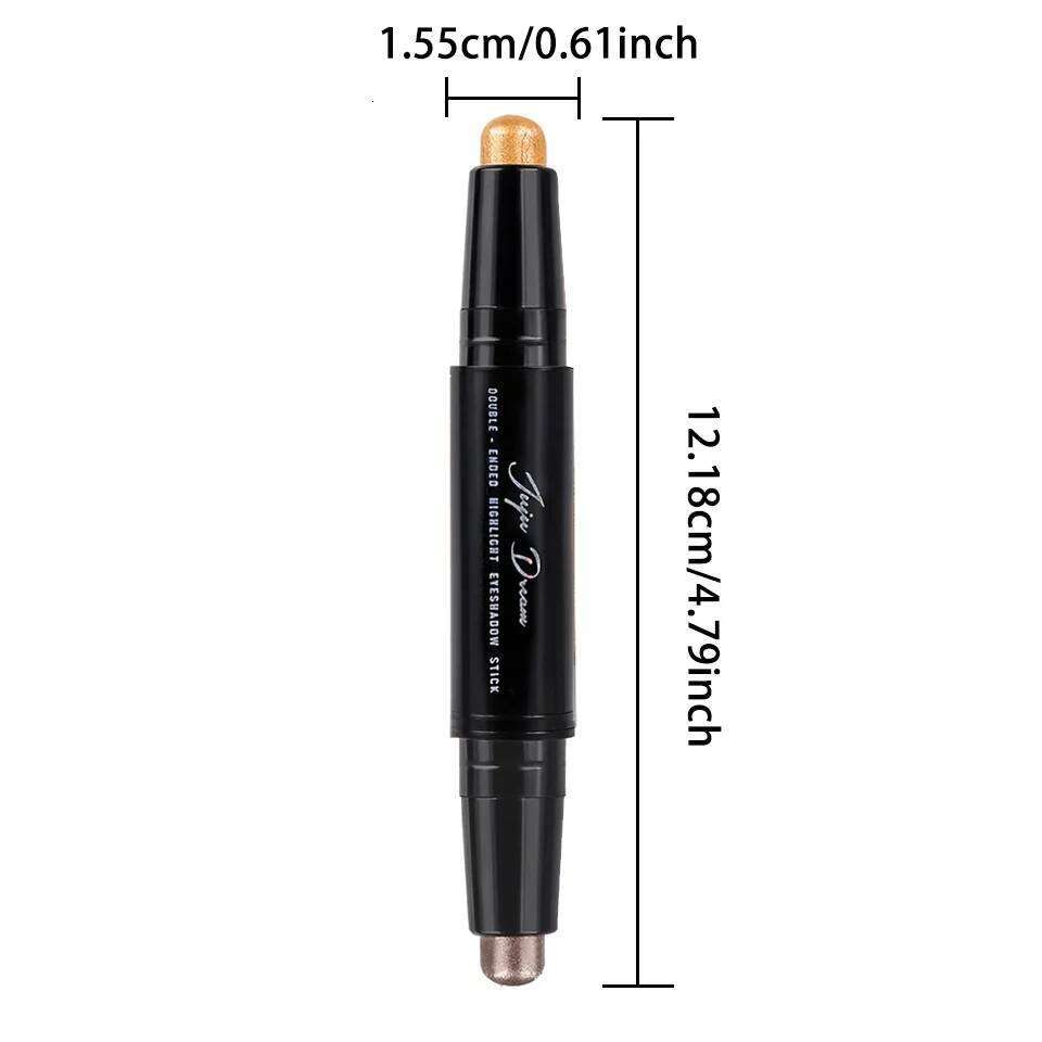 3 color double-ended stick pearlescent matte long-lasting eye shadow pen contour portable makeup cosmetics X250726
