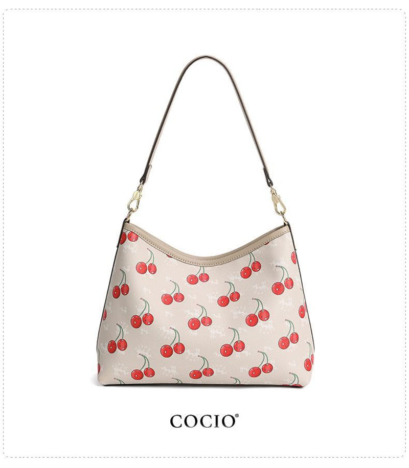 COCIO designer bag New Cherry Underarm High Quality Fashion Versatile Womens Large Capacity Commuter Leisure Tote Bag dh4623024 c27a6 d5fd