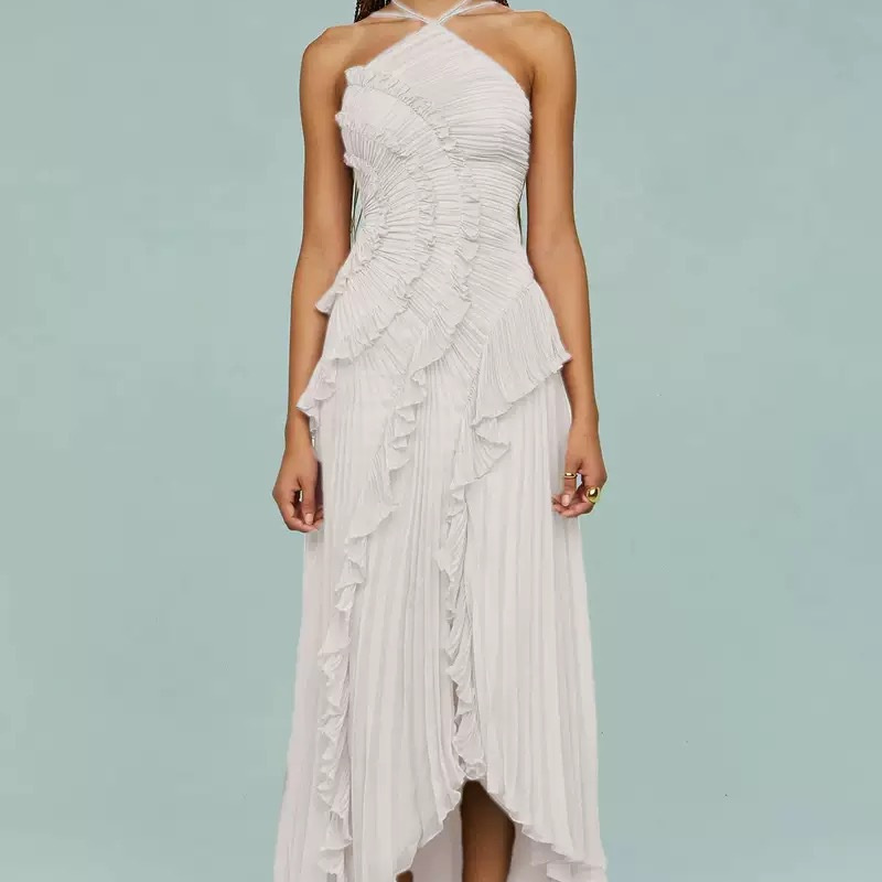 hot Free shipping designer dress for women Simple Dress Solid Color Fashion Vacation Leisure Beach Long Dress