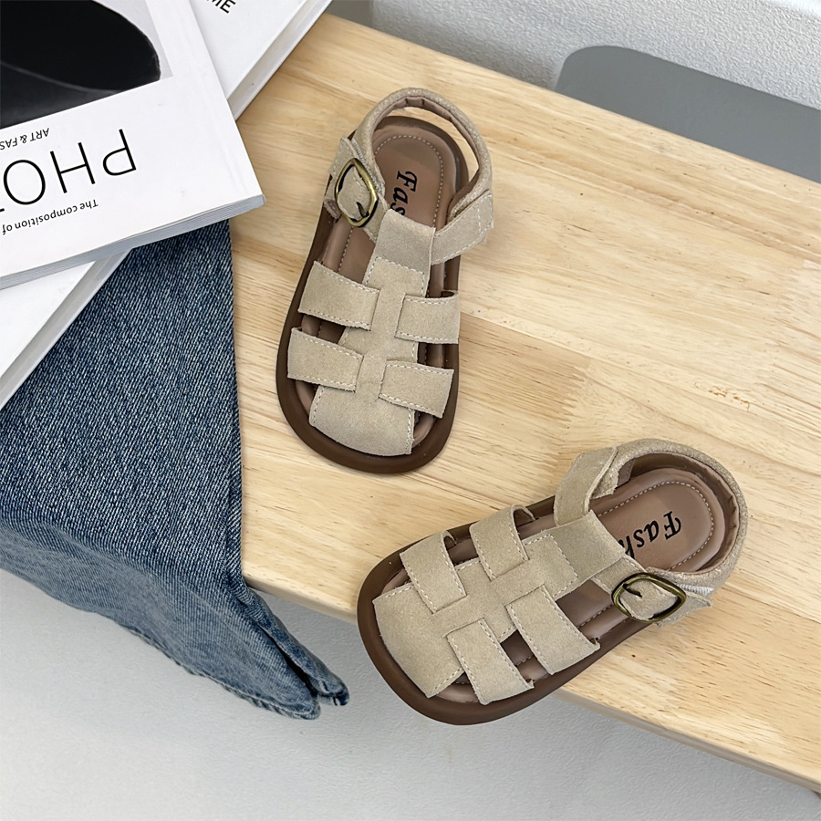 Designer Shoes Kid's Shoes 2025 Summer Kids' Gladiator Sandals - Unisex Children's Casual Closed-Toe Roman Shoes | Non-Slip Toddler & B