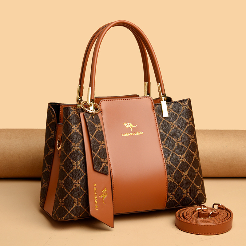 Luxury Brand Designer Bag 2025 Fashion Women's Bag Fashionable Printed Handbag Versatile And Elegant Single-shoulder Crossbody Bag For Middle-age