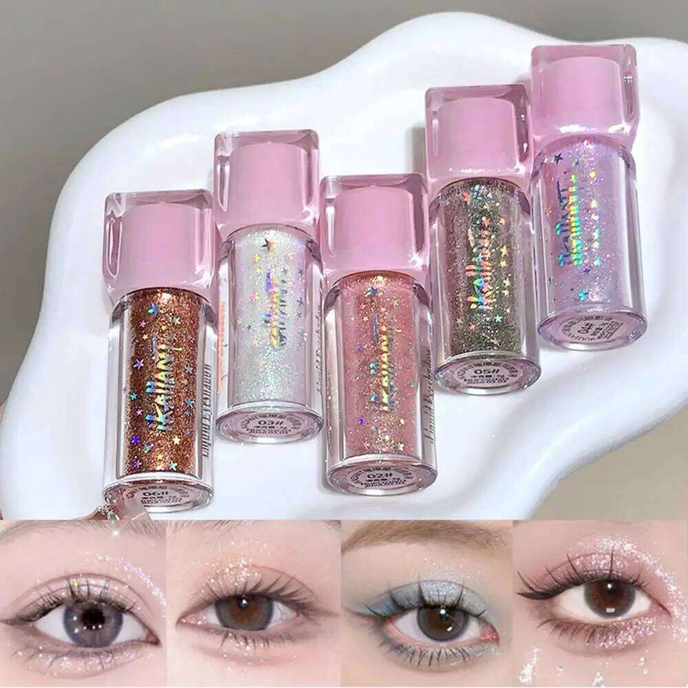 Sparkling Liquid Pearlescent Fine Shimmer Delicate Highlight Brightens Eyeshadow Makeup X250726