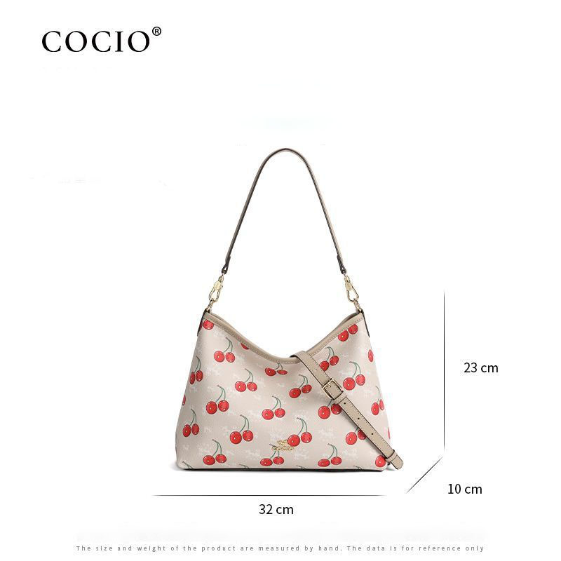 COCIO designer bag New Cherry Underarm High Quality Fashion Versatile Womens Large Capacity Commuter Leisure Tote Bag dh4623024 c27a6 d5fd