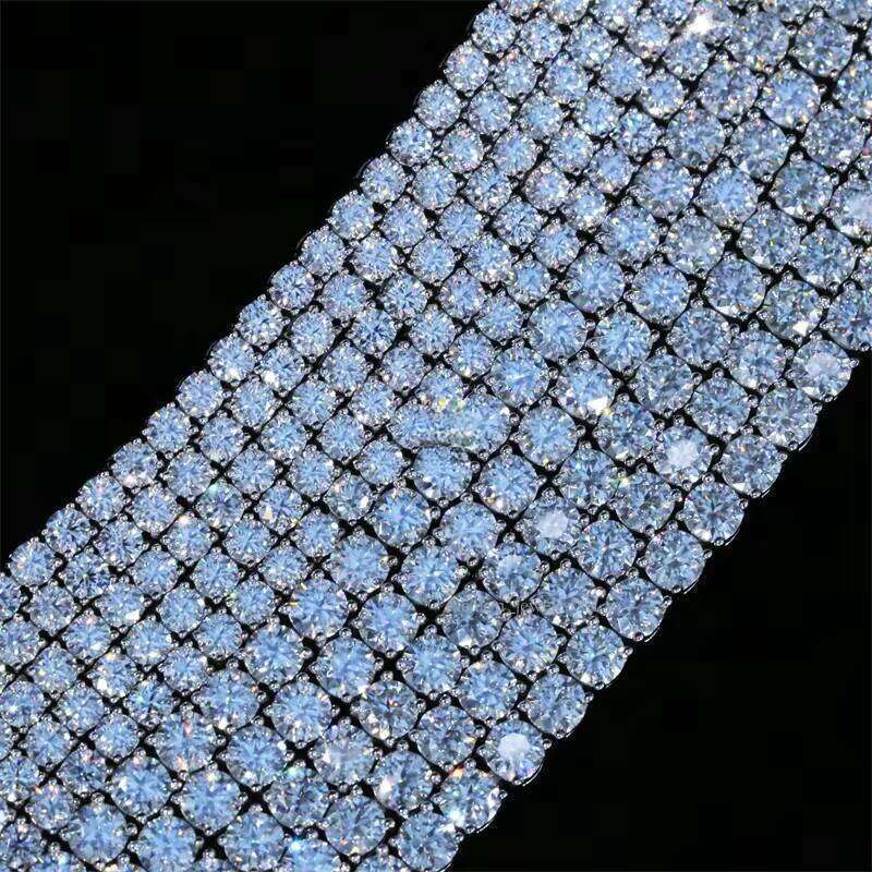 VVS Silicon Stone Chain Iced Out Women Boutique Jewelry Tennis Necklace Hiphop 3mm Bracelet