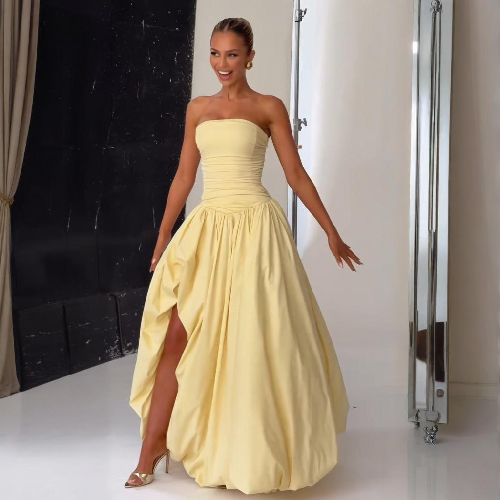 new Free shipping designer dress for women Elegant and fashionable dress simple and slim fit slimming commuting dress