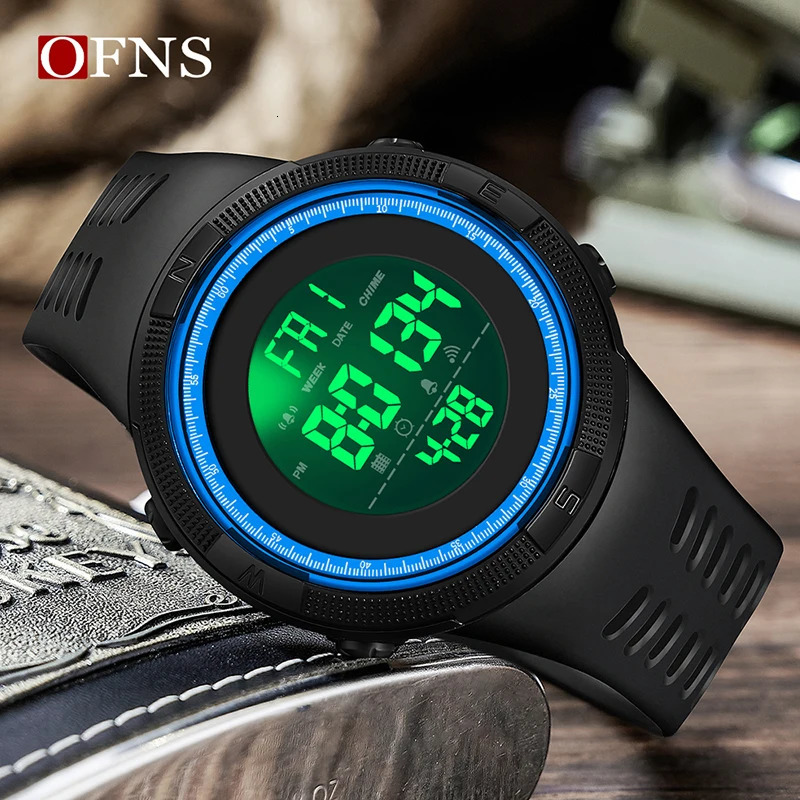 50M Waterproof Military Display Clock Mens Sports Watch LED Digital Fashion Electronic Wristwatch 250724