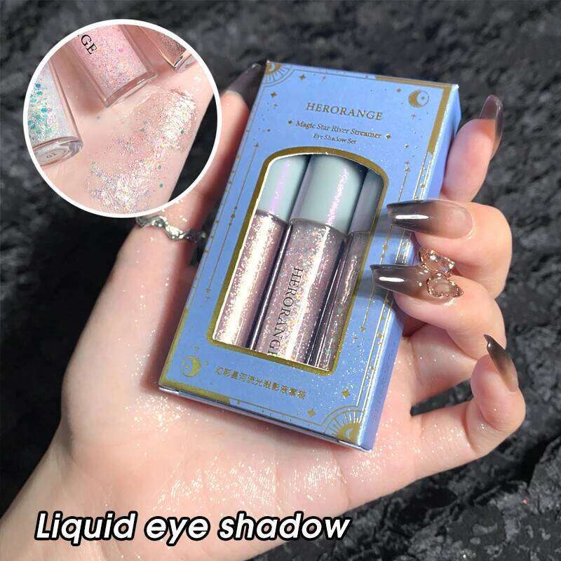 Eye pearlescent fine shiny film high gloss sleeping silkworm brightening liquid eye shadow X250726