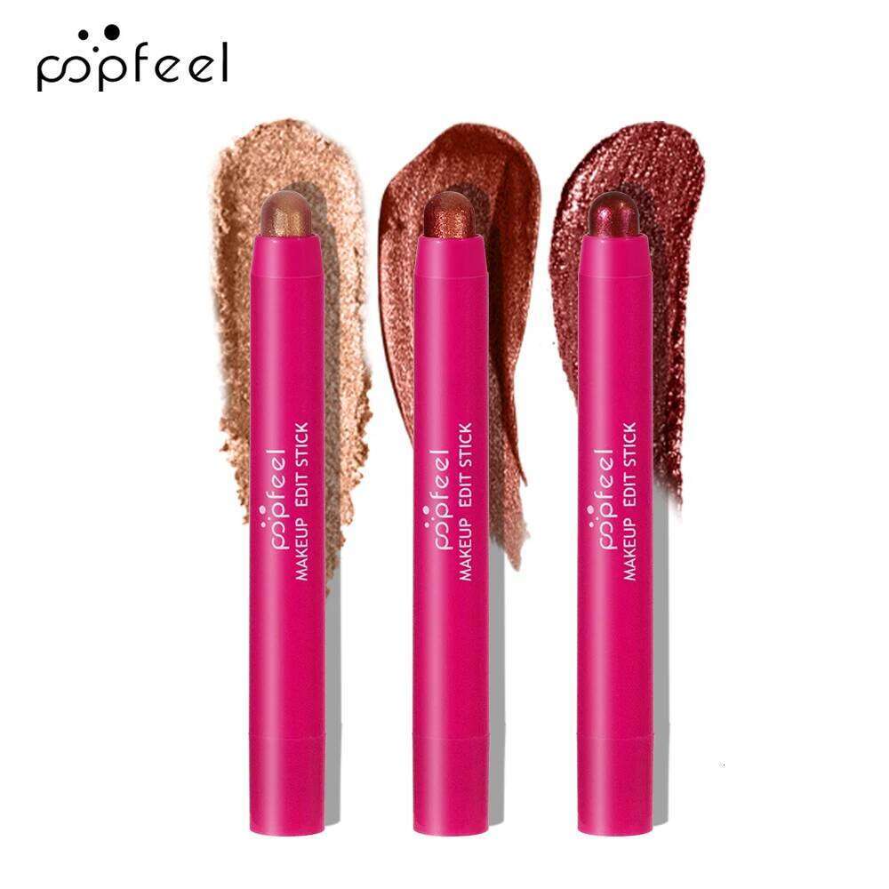 FEEL 3PCS Cream Eyeshadow Stick Set, Matte and Shimmer Brightener Eye Pencil X250726