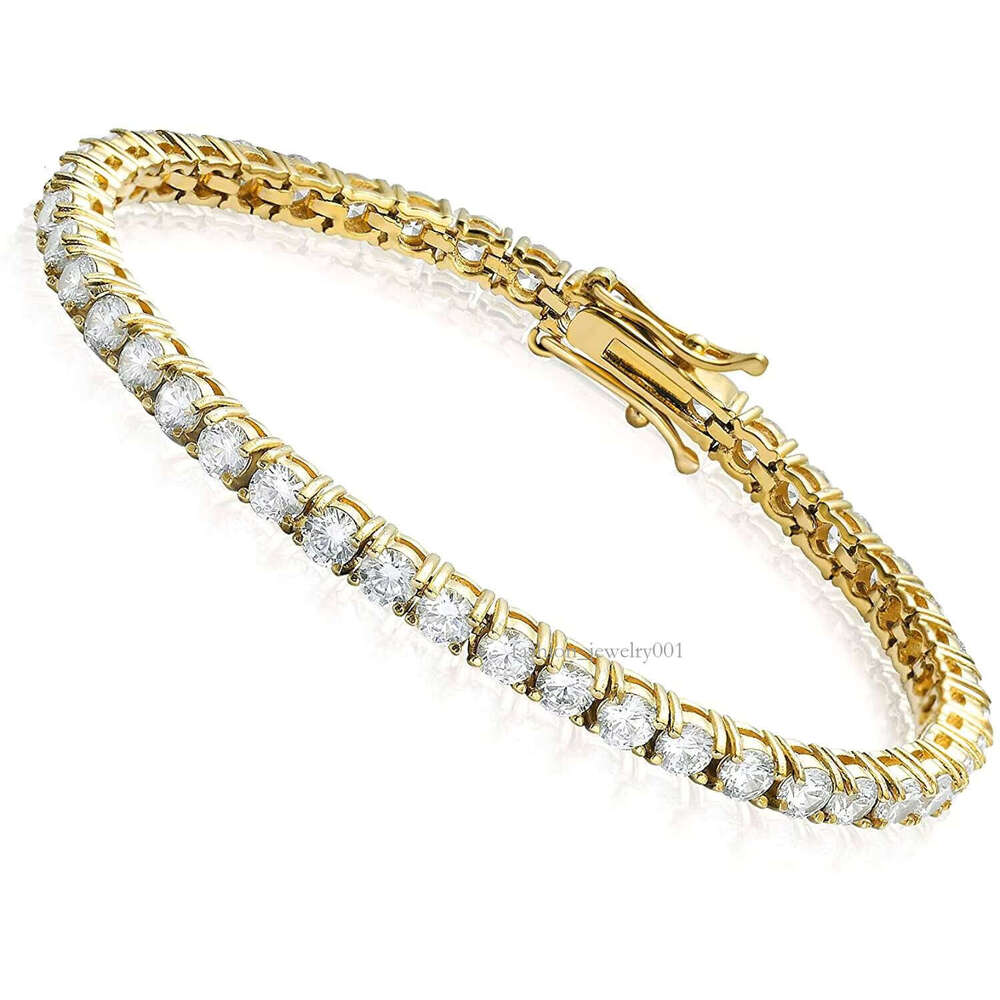 Fine Jewelry Hip Hop Sterling Sier VVS Moissanite Dia Cluster Iced Out Tennis Chain Bracelet Necklace for Men Women