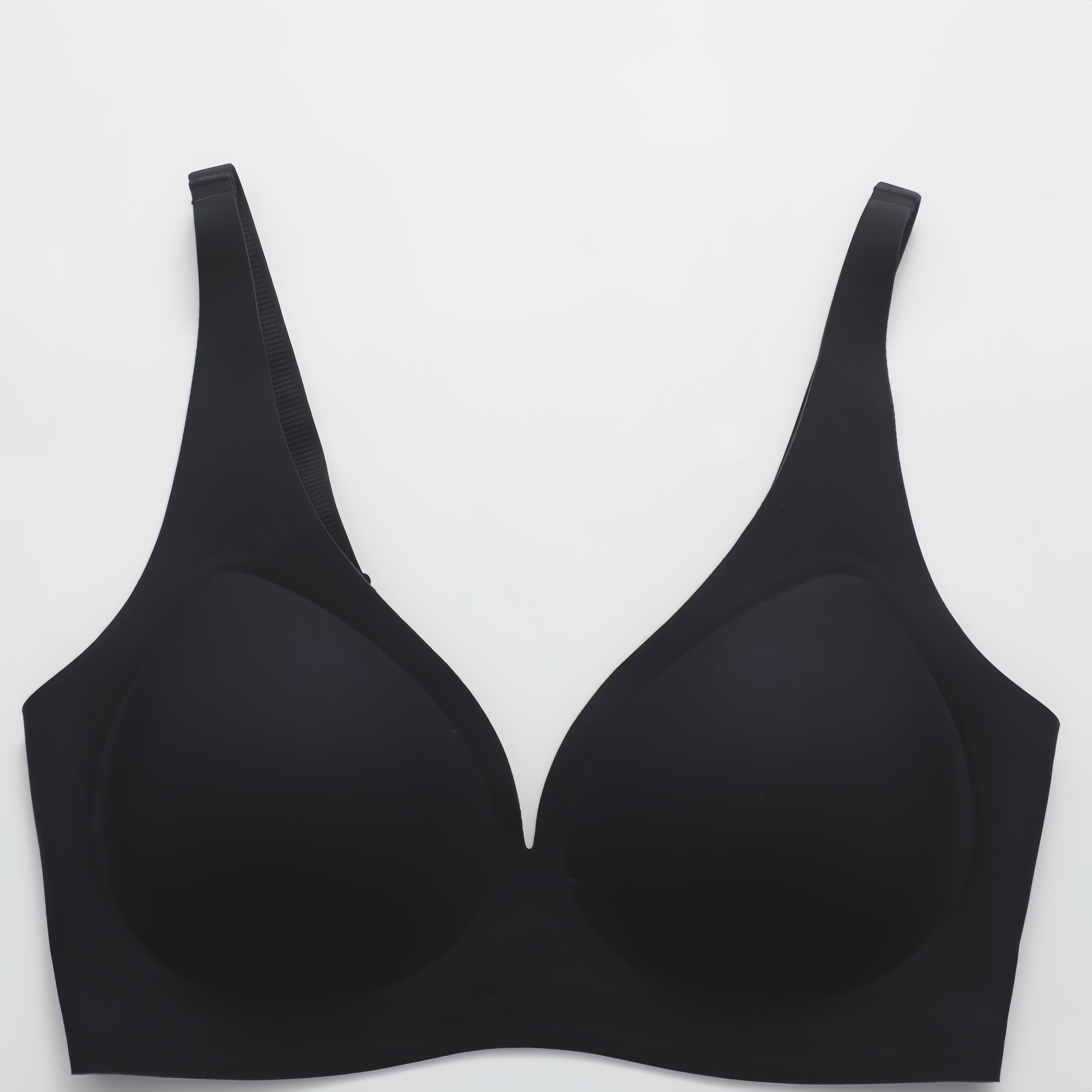 Nylon Jelly-Bonded Seamless Wirefree bra for Women, adjustable Straps Elasticity Lady Eveyday Wirfess pLus up plus Size bra