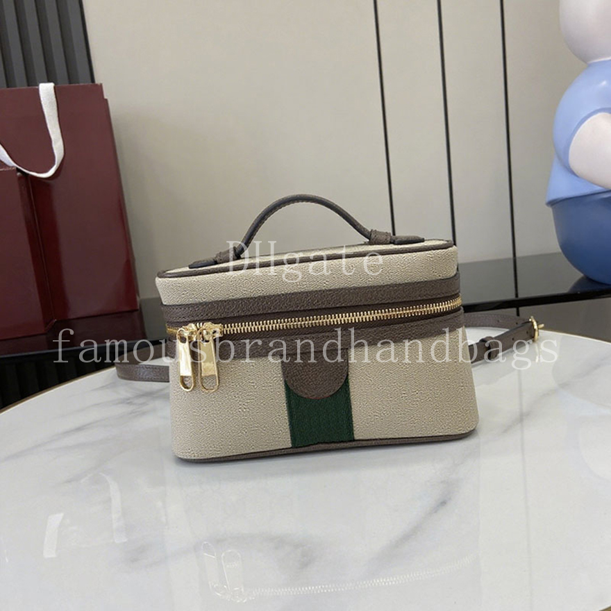 Mirror Quality Small Makeup Bag 20CM Canvas Women Shoulder Bag Luxury Crossbody Bag With Box 25G816357A