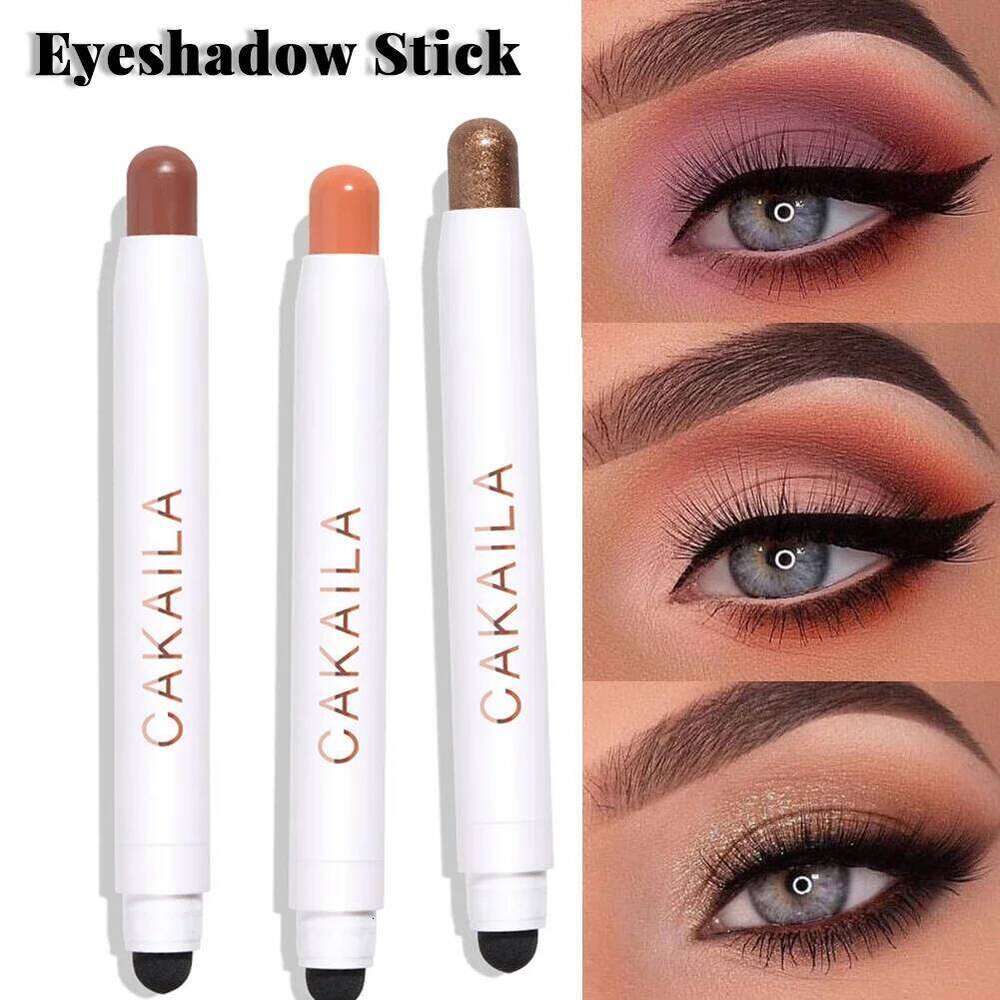 2 in 1 Matte Lipstick Stick Pencil Waterproof Glitter Makeup High Pigmented Double-sided Eyeshadow Pen X250726
