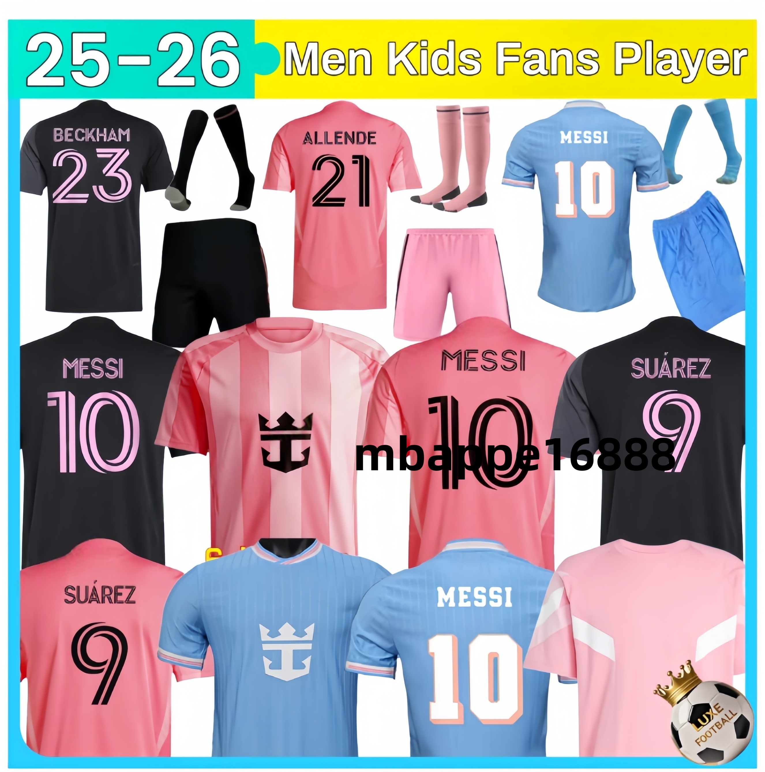 25 26 Inters MESSIS Soccer Jerseys Miamis SUAREZ Football Shirt 2024 2025 2026 HIGUAIN TRAPP PELLEGRINI Martinez FC CARRANZA MORGAN PIREZ men kids Kit Fans Player