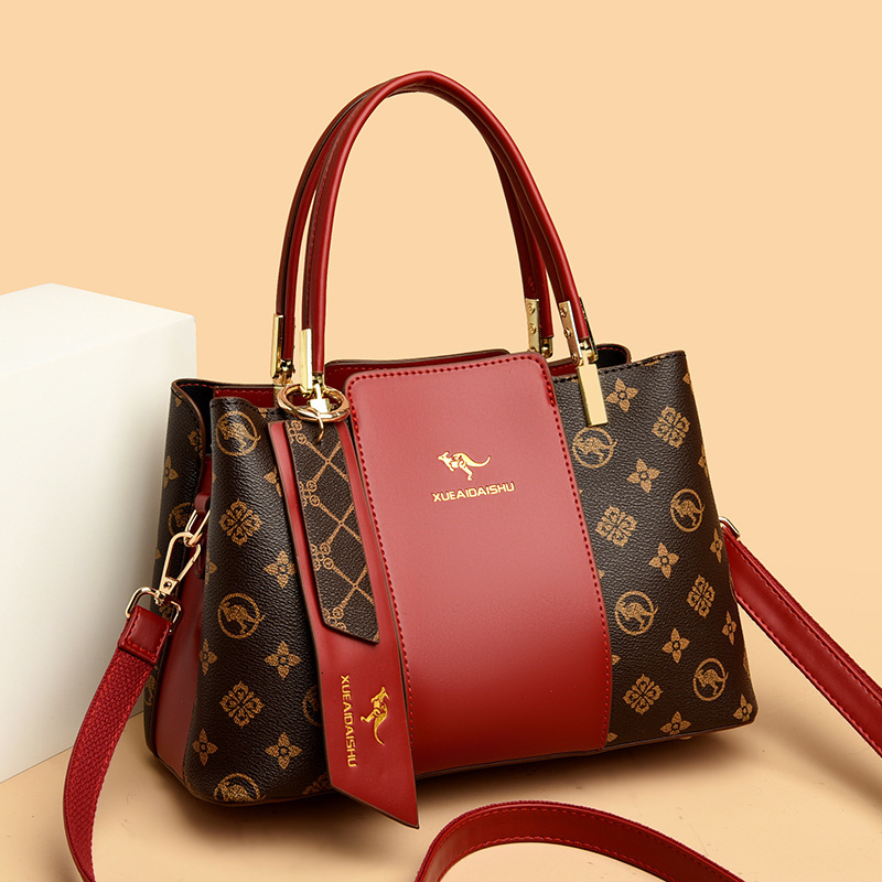 Luxury Brand Designer Bag 2025 Fashion Women's Bag Fashionable Printed Handbag Versatile And Elegant Single-shoulder Crossbody Bag For Middle-age