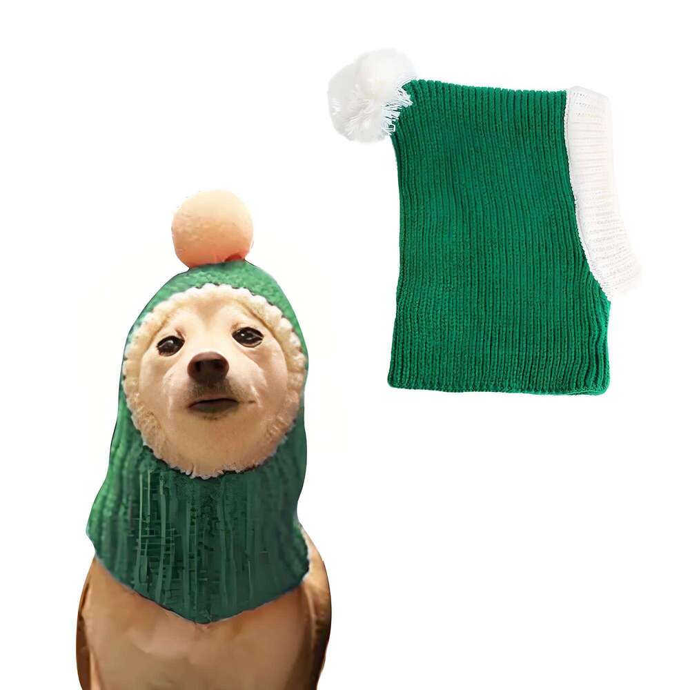 Christmas Headbands Girl Capes Stretchy Funny Hat Costumes Clothes with Bowtie Dog Outfit for Small Dogs Cats Puppy Free shipping