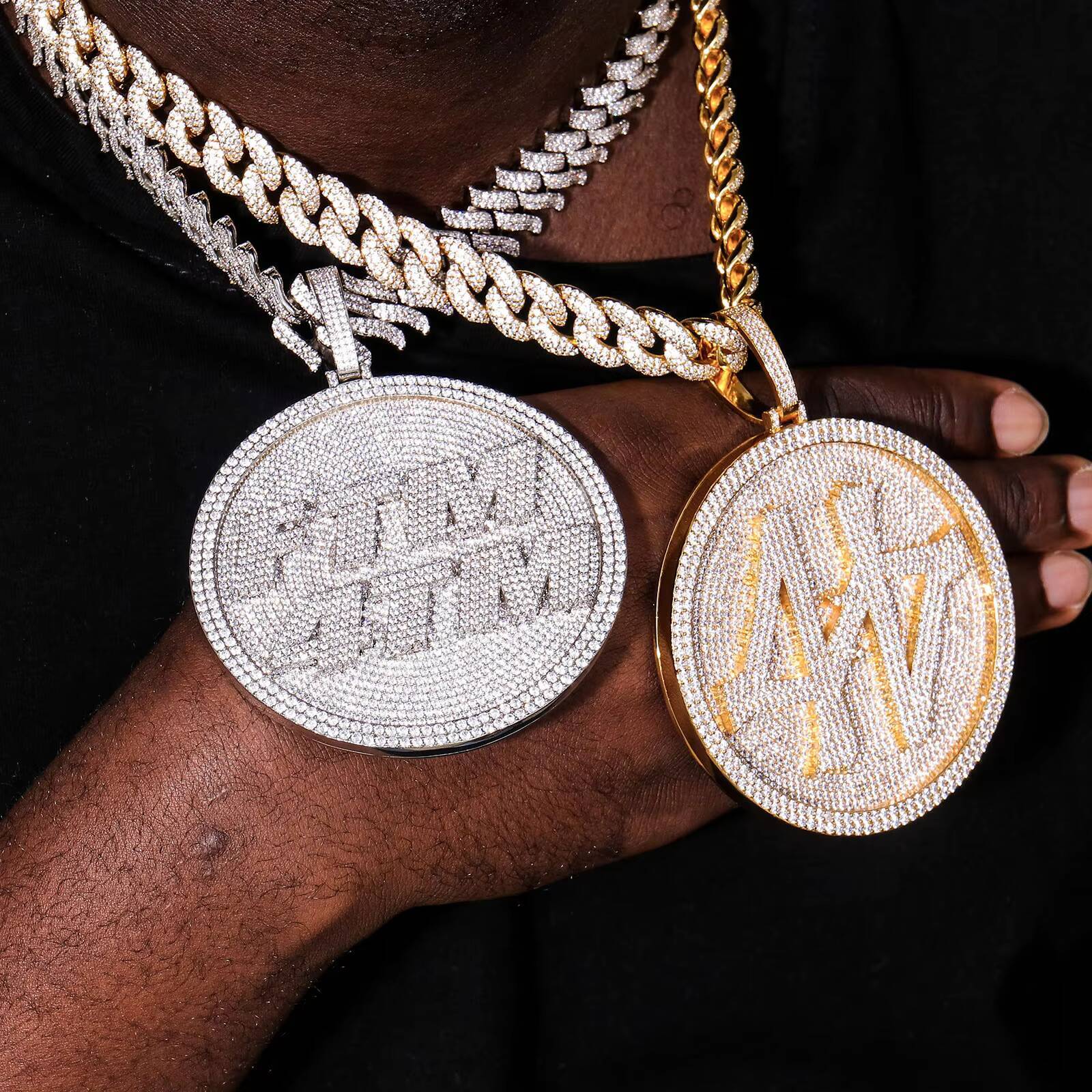 Cuban Necklace Mossinate Diamond Cuban Chain Iced Out Chain Stylish Mens Necklaces 925 Silver Moissanite Cuban Link Chain