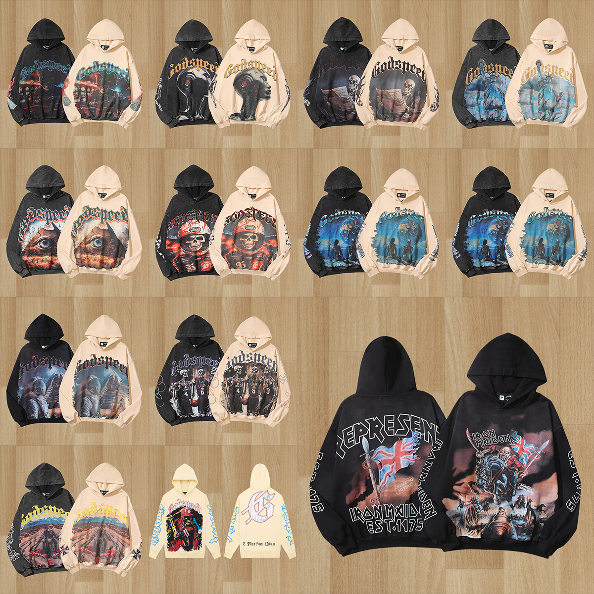 Godspeed men's hoodie designer hoodie men's luxury women's pullover long sleeved round neck letter printed coat street style hoodie hooded pullover