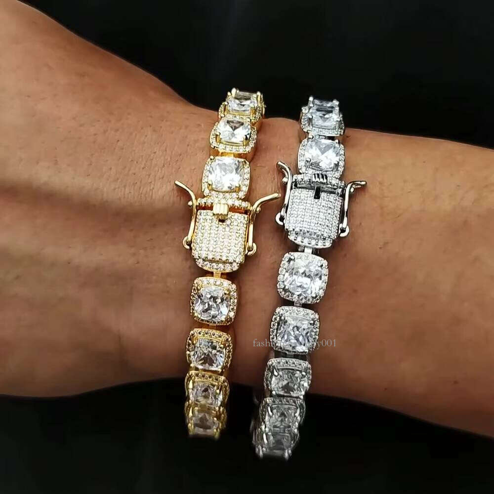 Luxurious 7mm Cluster Tennis Chain VVS Moissanite Sterling Sier Necklace Hip Hop Jewelry Women's Gift