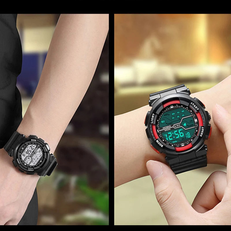 Outdoor Sport Men Watch Multifunction Large Screen LED Electronic Waterproof Luminous Military Digital Wristwatches Mens Watch 250724