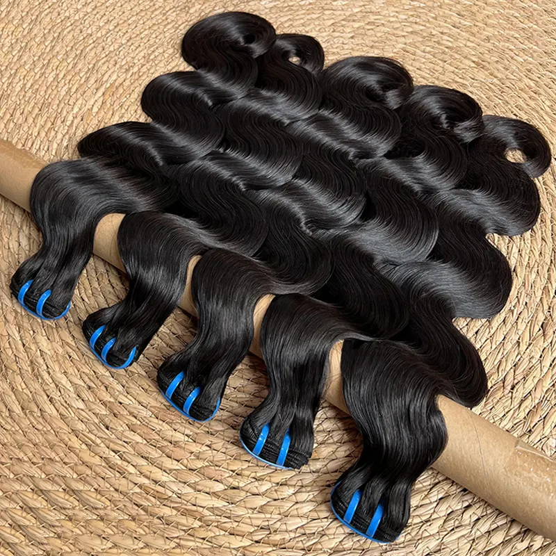12A Vietnam Super Double Drawn Body Wave Hair Weaves Unprocessed Hair Extensions Natural Color 100g/bundle Double Wefts 3Bundles/lot