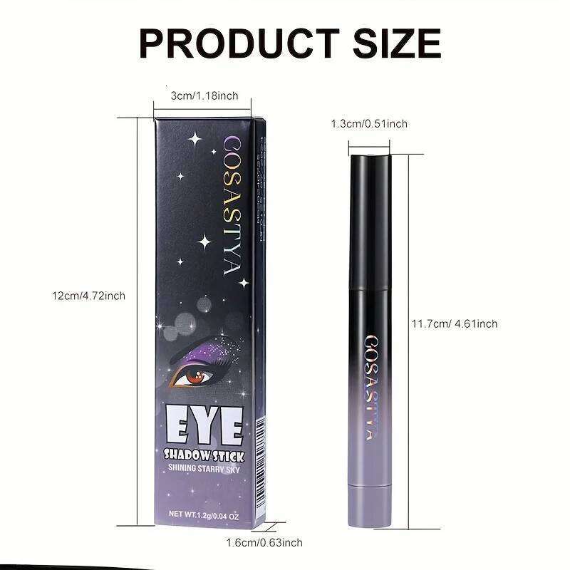 Brown Neutral Metal Shadow Magic Color cream Shimmer Crayon, Eye Whitening Stick, Highlight Pen, Eyeliner Pen X250726