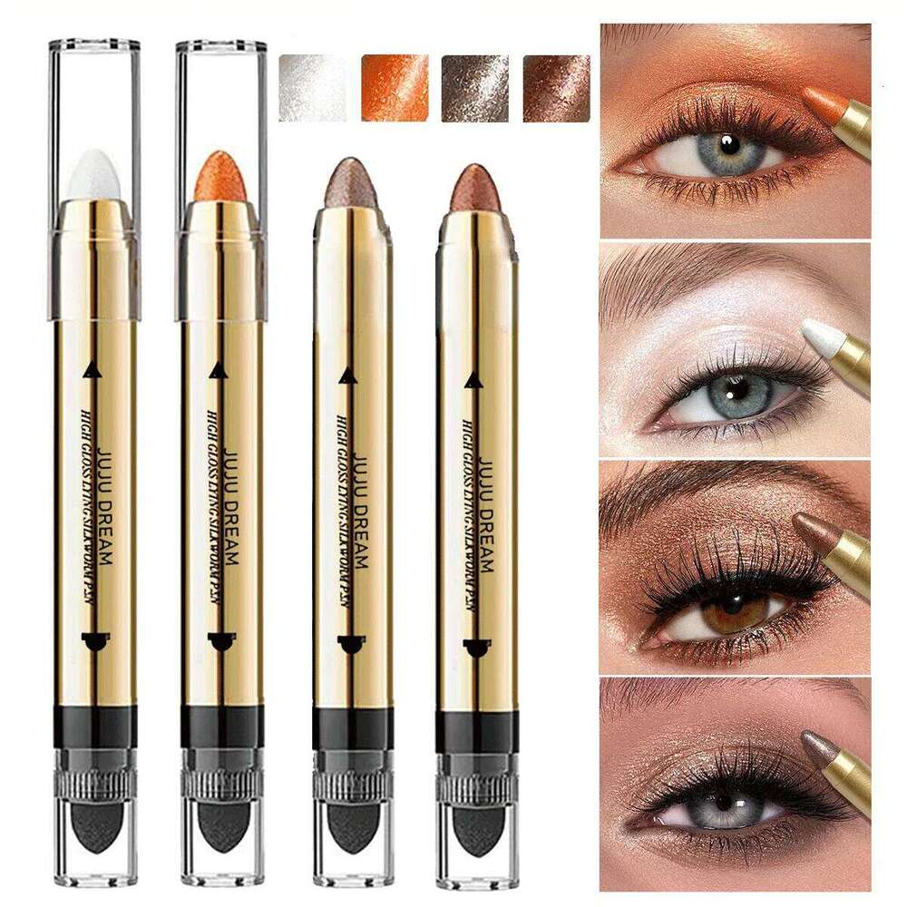 Glowing highlighter eye shadow pencil with pearlescent shimmer fine glitter for brightening and a dimensional effect X250726