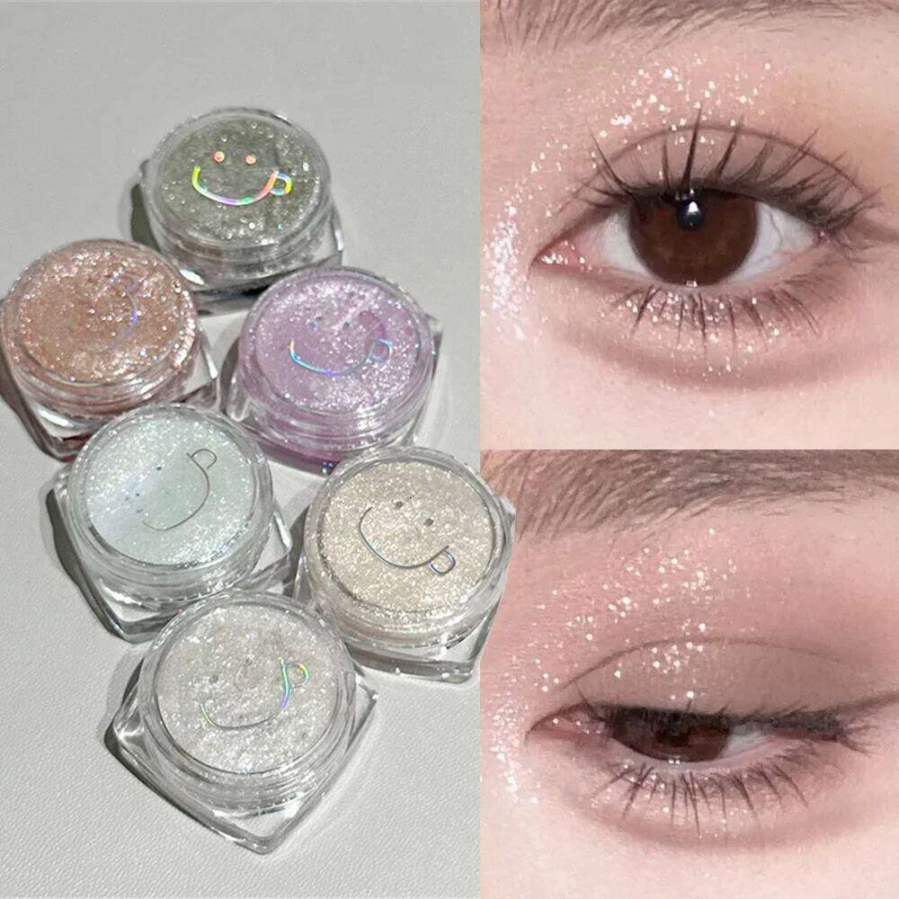 Glitter Highlighter Powder Eyeshadow Gel Fine Sparkling Pearly Dia Wet Shadow Shimmer Brightening Contouring Makeup Cosmetic X250727