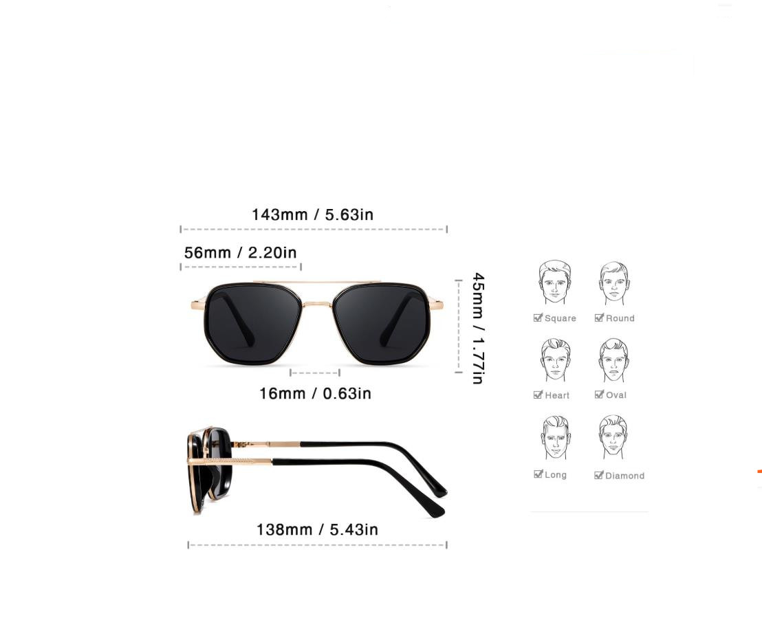 Designer Sunglasses For Women Men Oversize Sunglasses Luxury Polarized Lens Goggle Pilot PC Frame Oversized UV400 Eyewear Luxury Style Sunglasses DS17