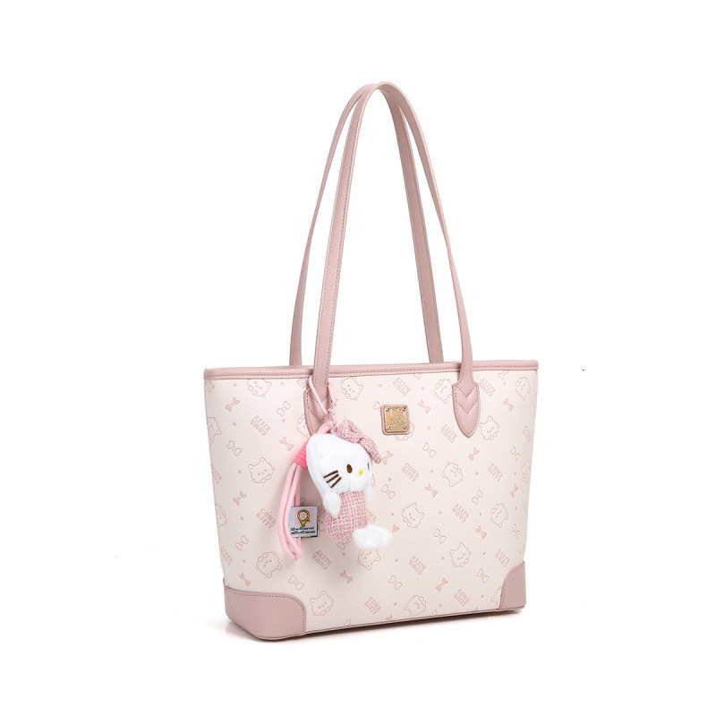 Designers Cute Cartoon Emed Tote Bag 2025 New Style Girly Versatile Large Capacity Commuter Student Shoulder Handbag