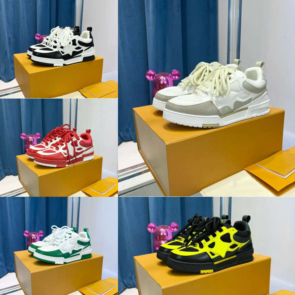 Top Skate designer sneakers mens trainers sneaker casual runner shoe outdoor ly leather flower skates shoes women fashion men 0