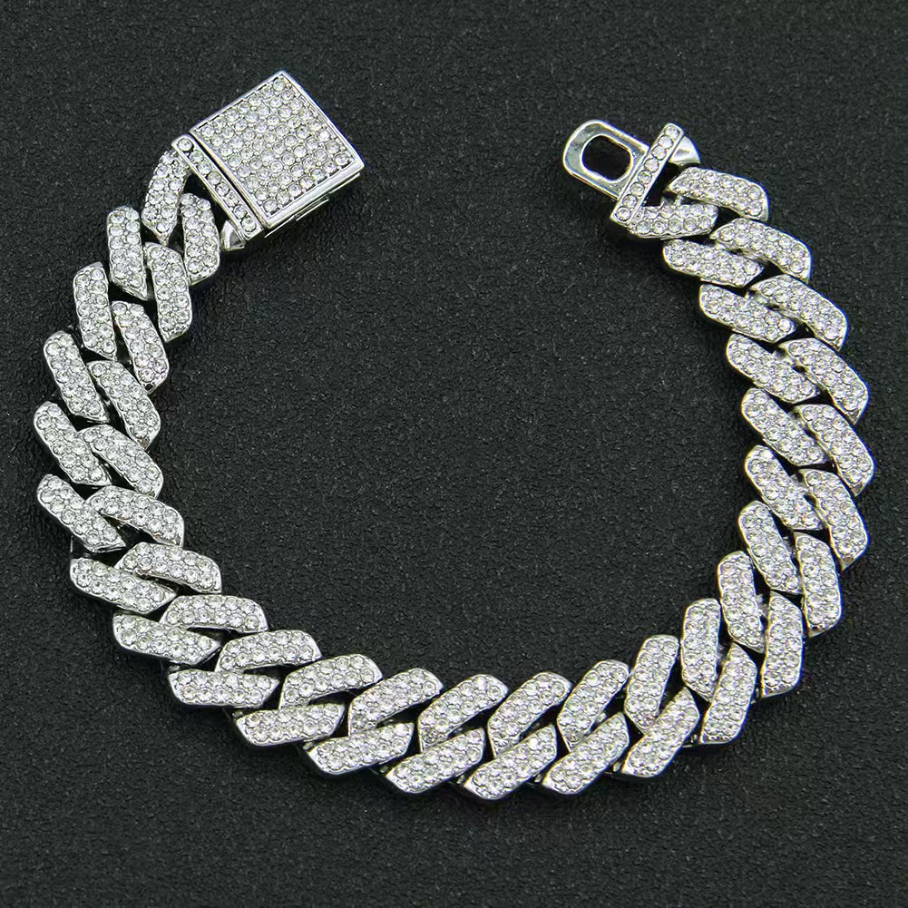 Pendant Necklaces Iced Out Pass Dia Tester Sterg Sier Necklace Vvs Moissanite Cuban k Chain Free shipping