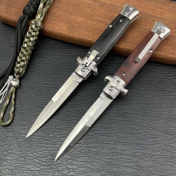 Made in the USA Portable folding knife, outdoor anti-height and anti-hardness camping tactical survival folding knife Pocket Knife for Hiking Gift for