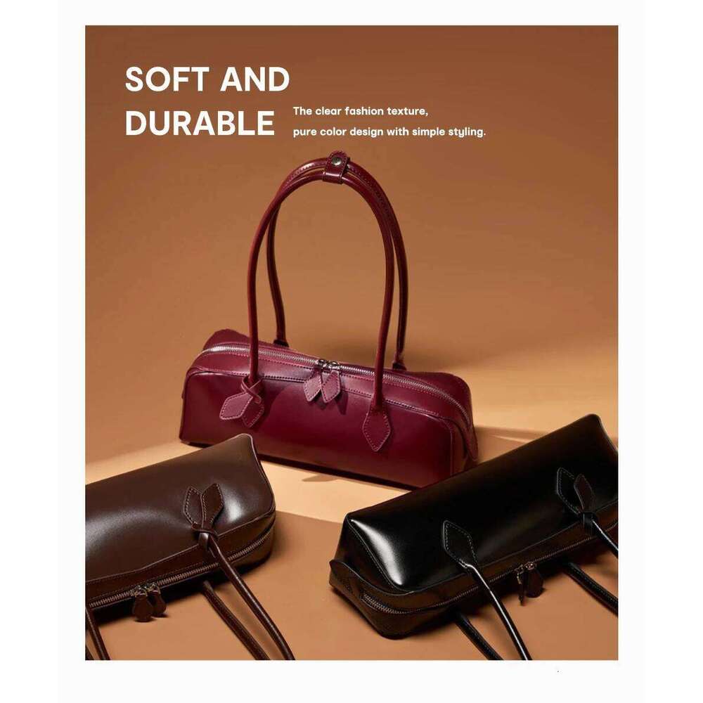 Designer Bags Fashion Designer Underarm Handbag Premium Oil Wax Leather Shoulder Bag Ladies Satchel French Style New Trendy Luxury Bag