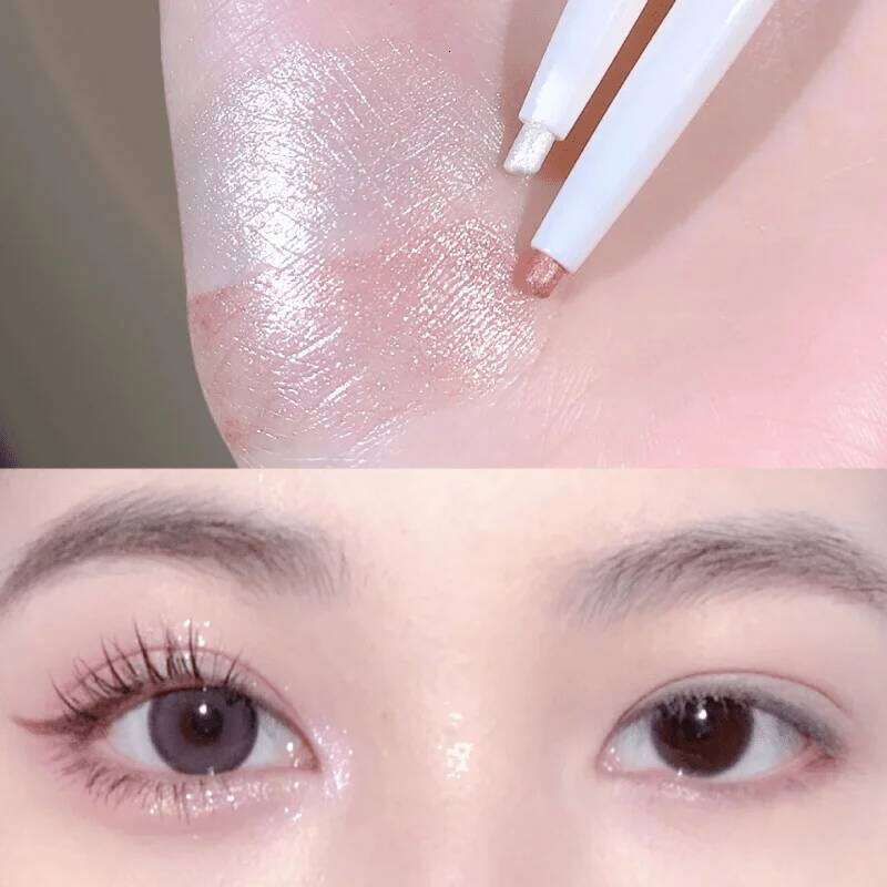 Matte eyeliner pencil, glitter metal eyeshadow stick, pearl dark bright red, suitable for sic festivals X250726