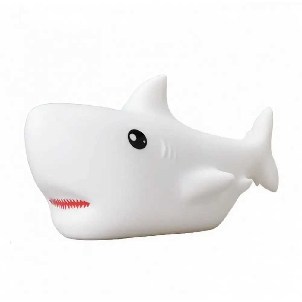 Night Light Adorable Appearance Creative Shape Decorative Lovely Cartoon Shark LED Lamp Bedside Light Decor Shark Night Lamp R250726