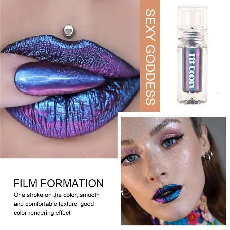 Personalized Makeup Chameleon Liquid Shadow Waterproof Lasting No Sdging Shiny Metallic Lipstick Eye Glitter Pigment X250726