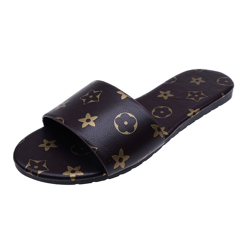 Luxury Brand Designer Shoes Luxury Brand Designer S 2024 Summer New Size 43 Outdoor Flat Slippers For Women One-Strap Breathable Fashion Sandals For W