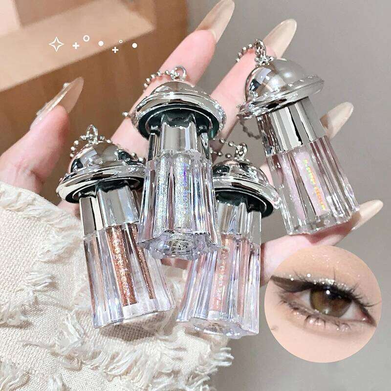 Liquid Eyeshadow Pearlescent Shimmer Long Lasting Monochrome Pearly Fine Sparkling Sequins Eye Shadow Highlighter Quick Drying X25072