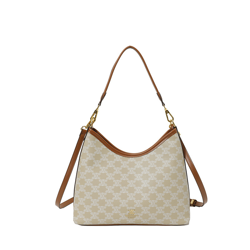 Designer Bag New Luxury Bag Single Shoulder Bag Milk Tea Color Vintage Crossbody Casual Versatile Tote Bag Large Capacity High Version Underarm Bag